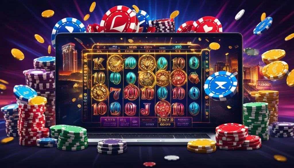 Sân vận động bóng đá với cầu thủ đang thi đấu, thể hiện sự kịch tính của các giải đấu lớn và khuyến mãi td88